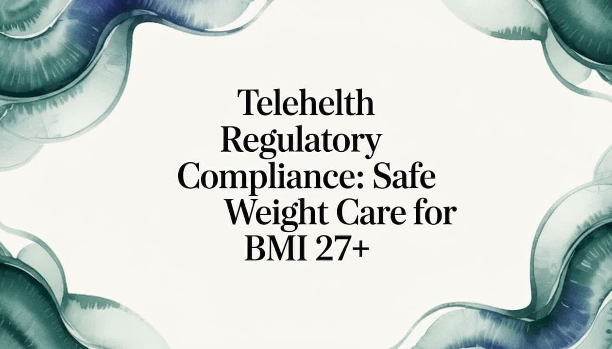 Telehealth Regulatory Compliance: Safe Weight Care for BMI 27+