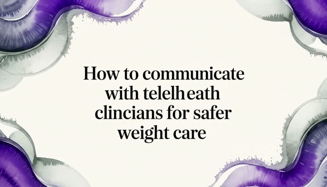 How to communicate with telehealth clinicians for safer weight care