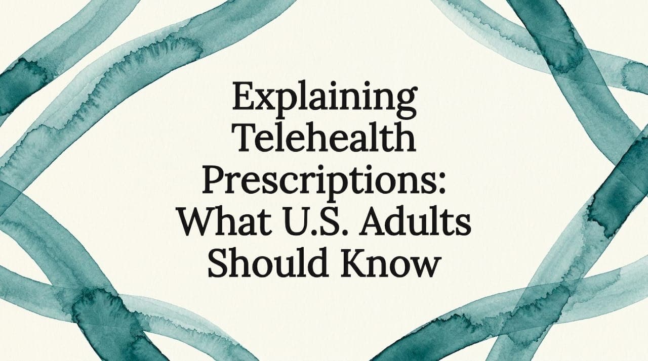 Explaining Telehealth Prescriptions: What U.S. Adults Should Know