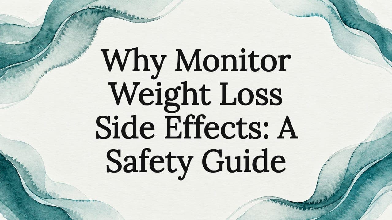 Why Monitor Weight Loss Side Effects: A Safety Guide