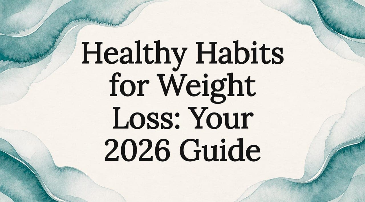 Healthy Habits for Weight Loss: Your 2026 Guide