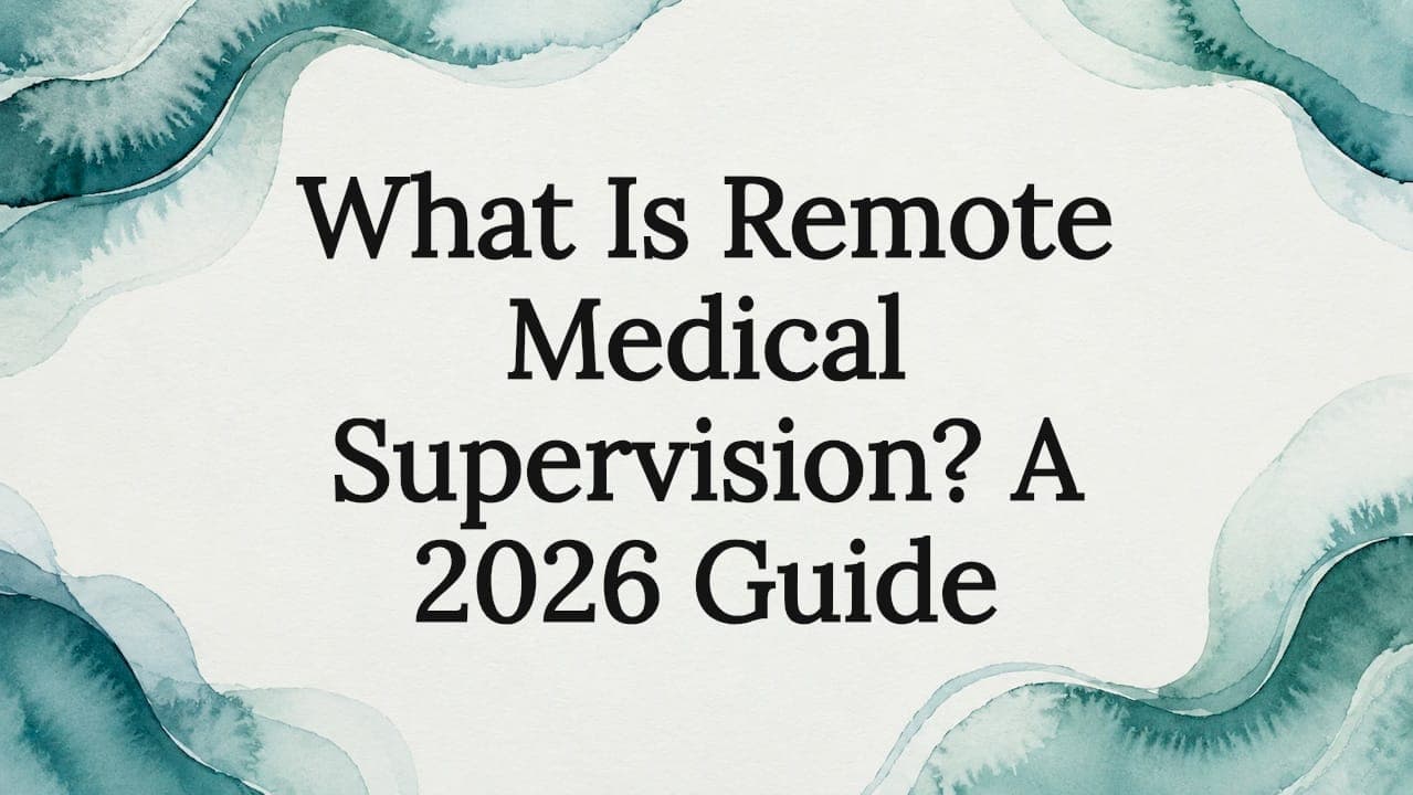 What Is Remote Medical Supervision? A 2026 Guide